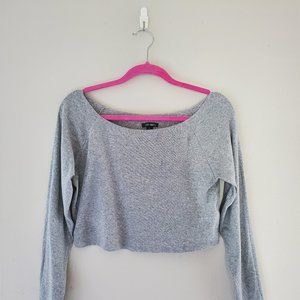 Grey Cropped Sweater